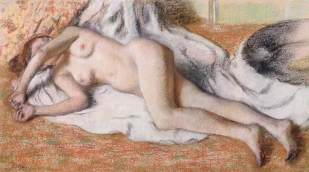 Après le bain ou, Nu allongé